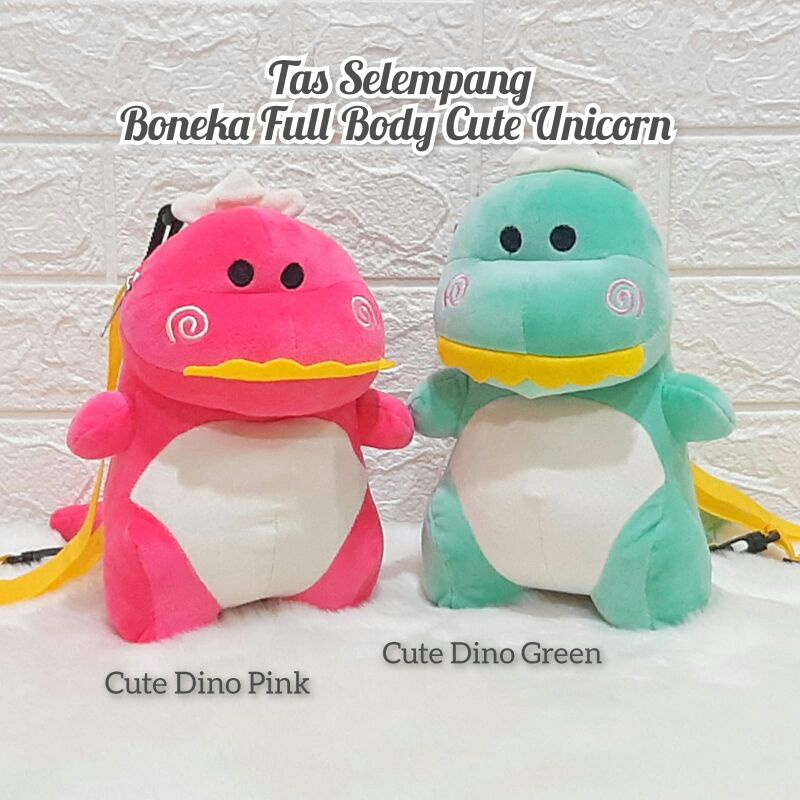 Tas Selempang Anak Boneka Dinosaurus / Tas Selempang Boneka / Tas Bahu