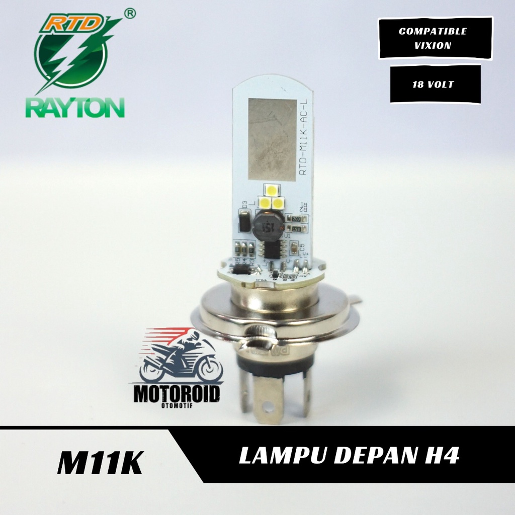 LAMPU DEPAN RTD M11K H4 LAMPU HEAD LAMP RAYTON LED M11K H4 UNIVERSAL