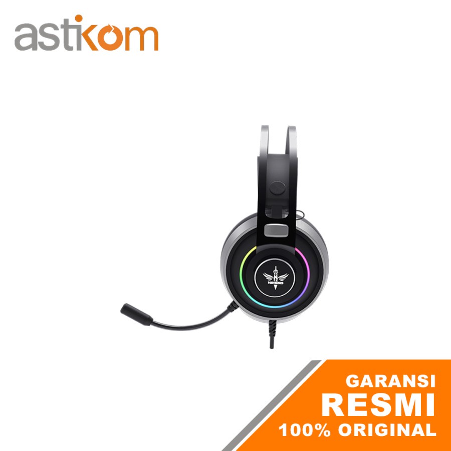 Headset Gaming 7.1 Surround RGB NYK AKKADIA HS-E12 | By Astikom