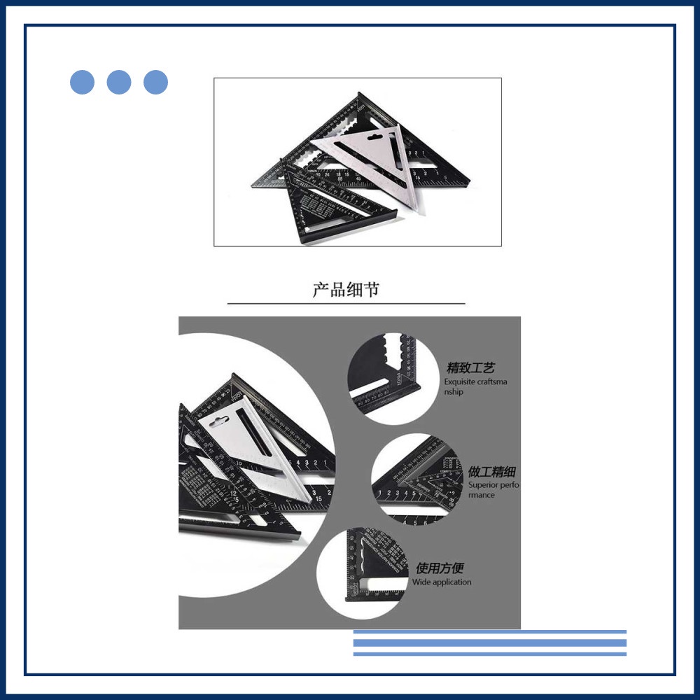 

Promo VKTECH Penggaris Siku Mistar Triangle Ruler Aluminium 7 inch - A10D01 Keren