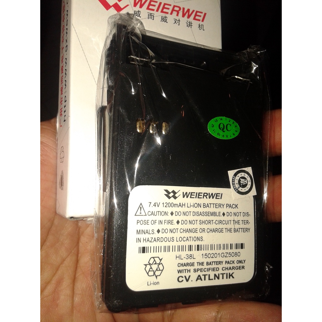 BATERRY WEIERWEI 3288 BATERAI HT WEIERWEI 3288 S VEV3288D BARU BATRE HT WERWEI 3288