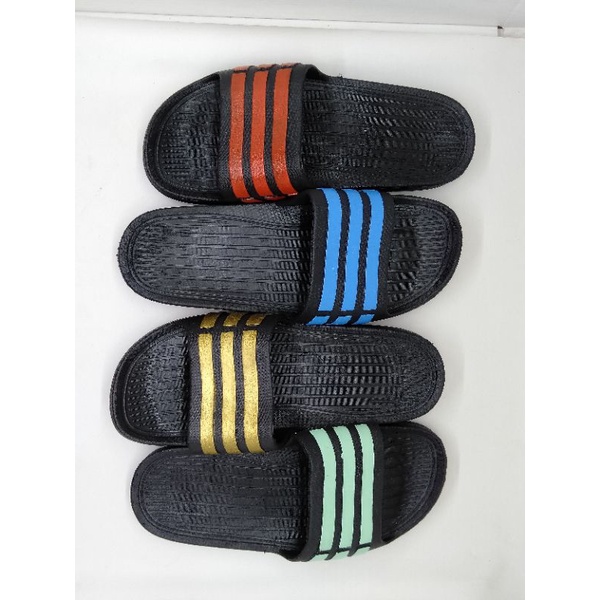 [PIKU] Sandal Slop Pria Karet Model Adidas Sandal Casual Sandal Slip-on