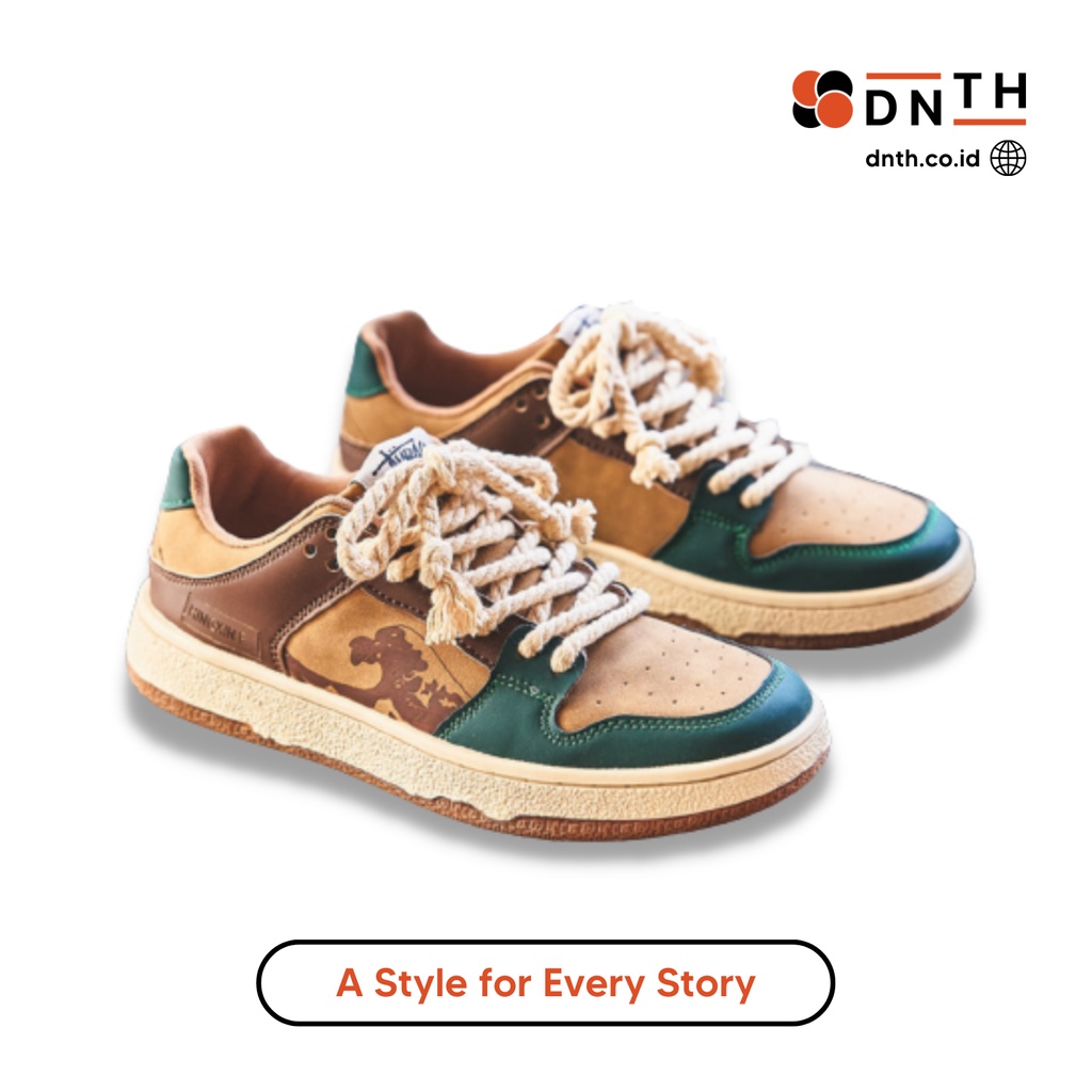 Sepatu Ties Brown / Sneakers Terbaru / Sepatu Pria Keren