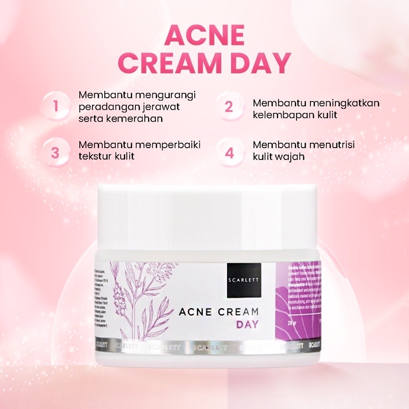 Scarlett Whitening Acne Day Cream