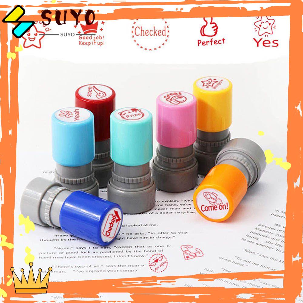 Suyo Stempel Motif Kartun Fotosensitif Bahasa Inggris Untuk Scrapbook