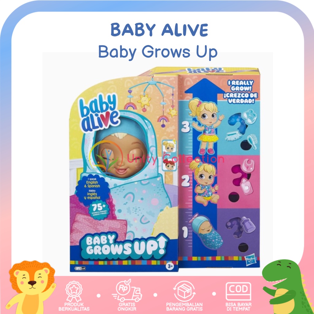 Boneka Anak Perempuan Baby Alive Baby Grows Up