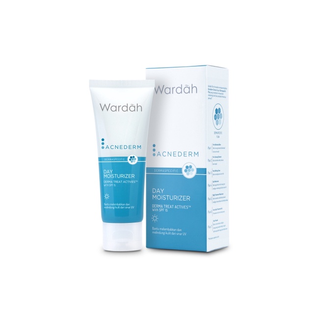 PROMO Wardah  Acnederm Day Moisturizer/Cream Siang untuk kulit berjerawat/PELEMBAB JERAWAT