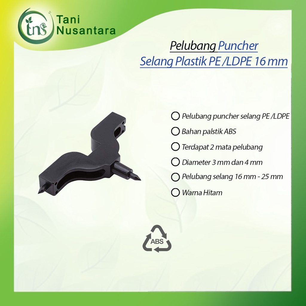 Pelubang Puncher Selang Plastik PE 16 mm