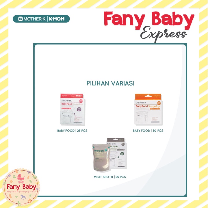 MOTHER-K DISPOSABLE BABYFOOD STORAGE BAGS