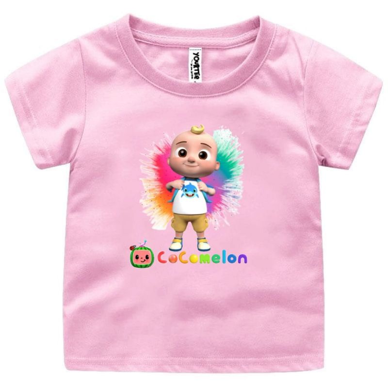 BAJU KAOS ANAK COCOMELON LAKI-LAKI/PEREMPUAN 1-12 TAHUN UKURAN S,M,L,XL,XXL,XXXL