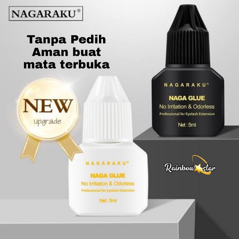 Eyelash Extension Glue NAGARAKU Tanpa Pedih / Lem Bulumata Ekstensi / Naga Glue