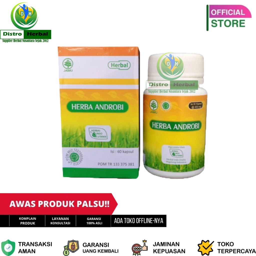 HIU Androbi Herbal Indo Utama - Obat Herbal Radang Kencing Nanah - Antibiotik Herbal