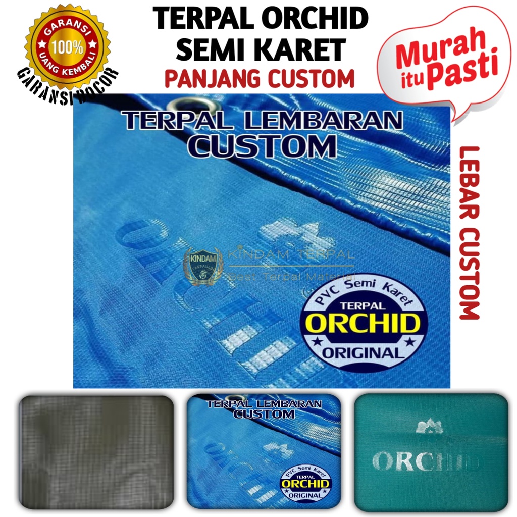 TERPAL KOREA ORCHID SEMI KARET UKURAN CUSTOM | TERPAL LEMBARAN | COD MURAH