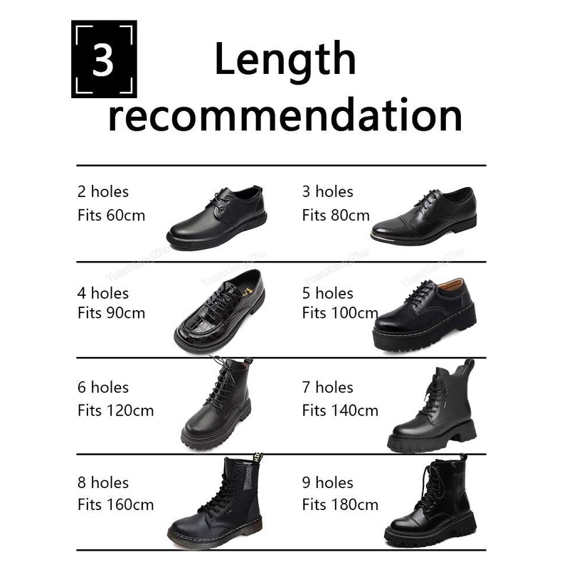 Tali Sepatu Bulat Boots Untuk Sepatu Kulit Tali Sepatu Tahan Air Kapas Wax Oxford