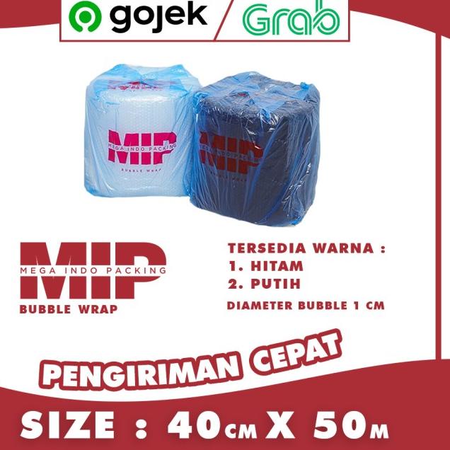 

BUBBLE WRAP ROLL 40CM X 50 METER HITAM PUTIH BUBLE WRAP MULIAPACK - MP ORG 40 Putih