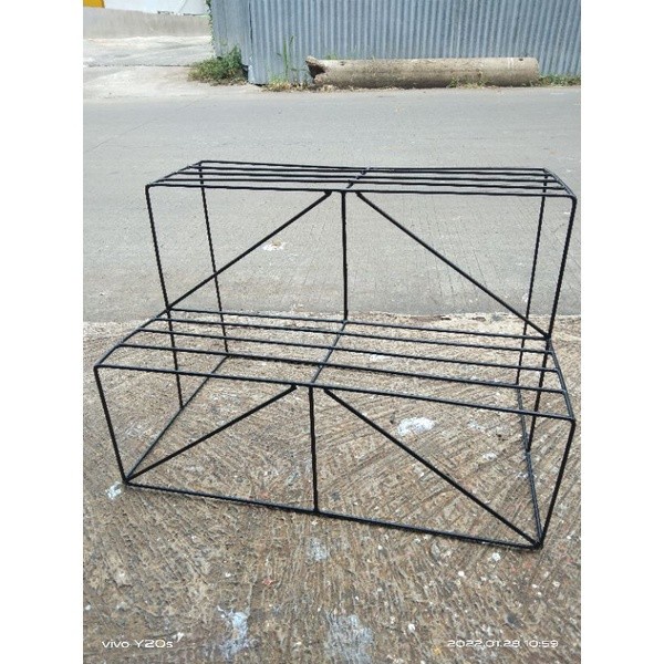 Pot Rak Tanaman 2 Susun/ Rak Pot Besi