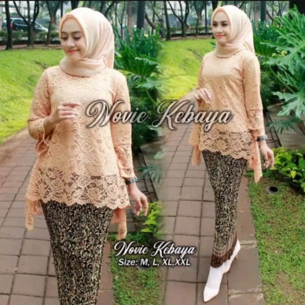 Dijual HANYA ATASANatasan kebaya brukat bianca/atasan kebaya murah/kebaya - coksu M Limited