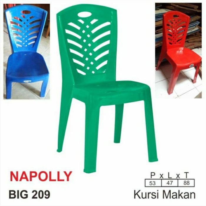 Kus Kursi Plastik Napolly 209 / Kursi Tamu / Kursi Makan