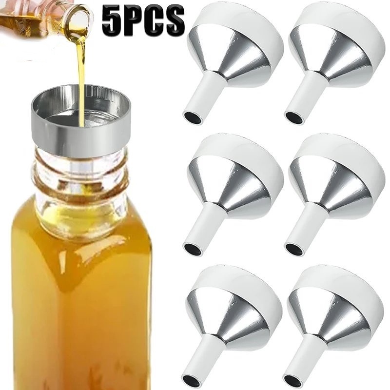 5pcs Corong Mini Bahan Aluminum Untuk Dapur