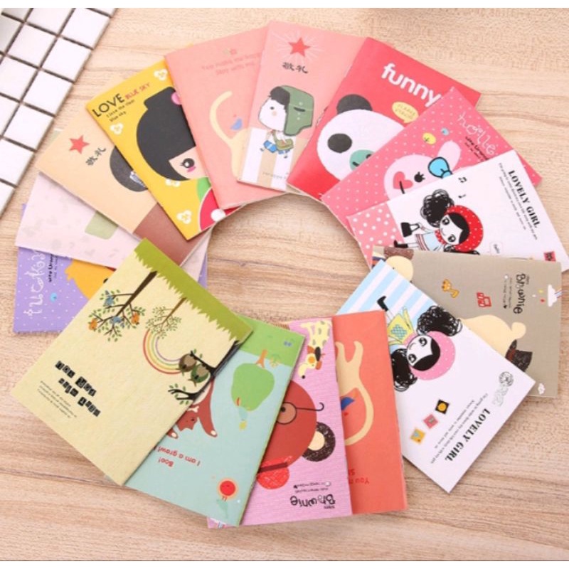

Notebook mini/ buku saku mini/buku karakter