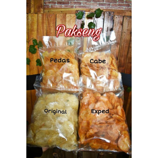 

Pakseng / Keripik Kaca Gurih 250gram /camilan keripik kaca pedas /keripik kaca enak gurih