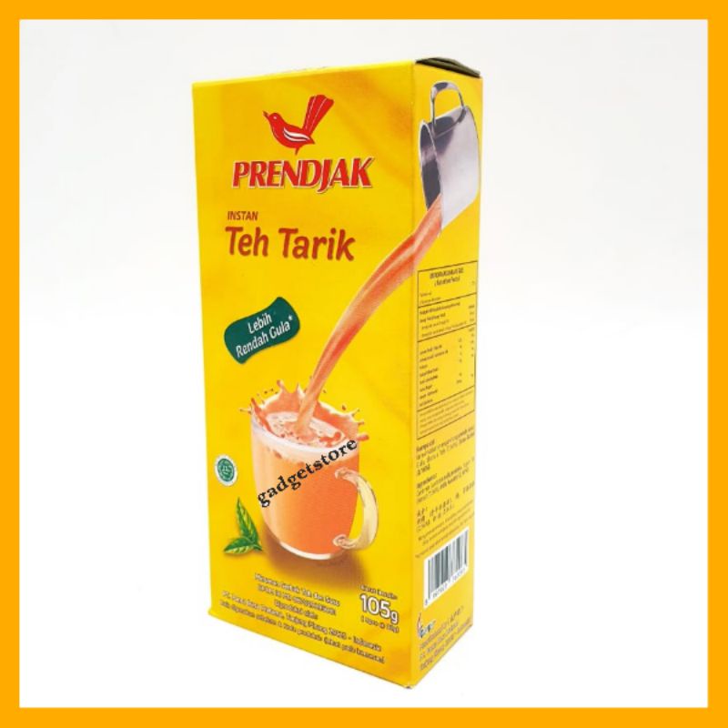 

Teh tarik Prendjak Less Sugar isi 5 sachet x 21g.