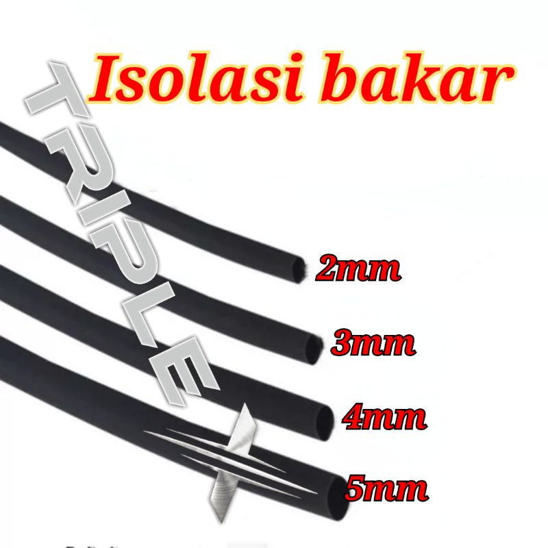 isolasi bakar heat shrink heatshrink het sring kabel pelindung kabel head srink solasi selongsong ko