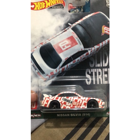 Hot wheels premium Ban karet Nissan Silvia S14 formula drift