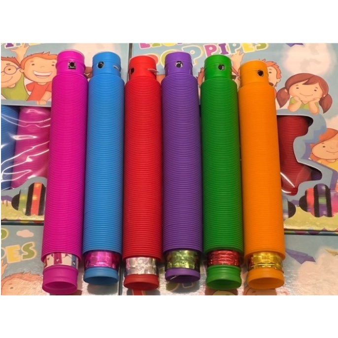 Mainan Anak Viral Pop Tubes Mainan Lampu Led Stick Pipa Selang / Mainan Kreatifitas Anak Murah