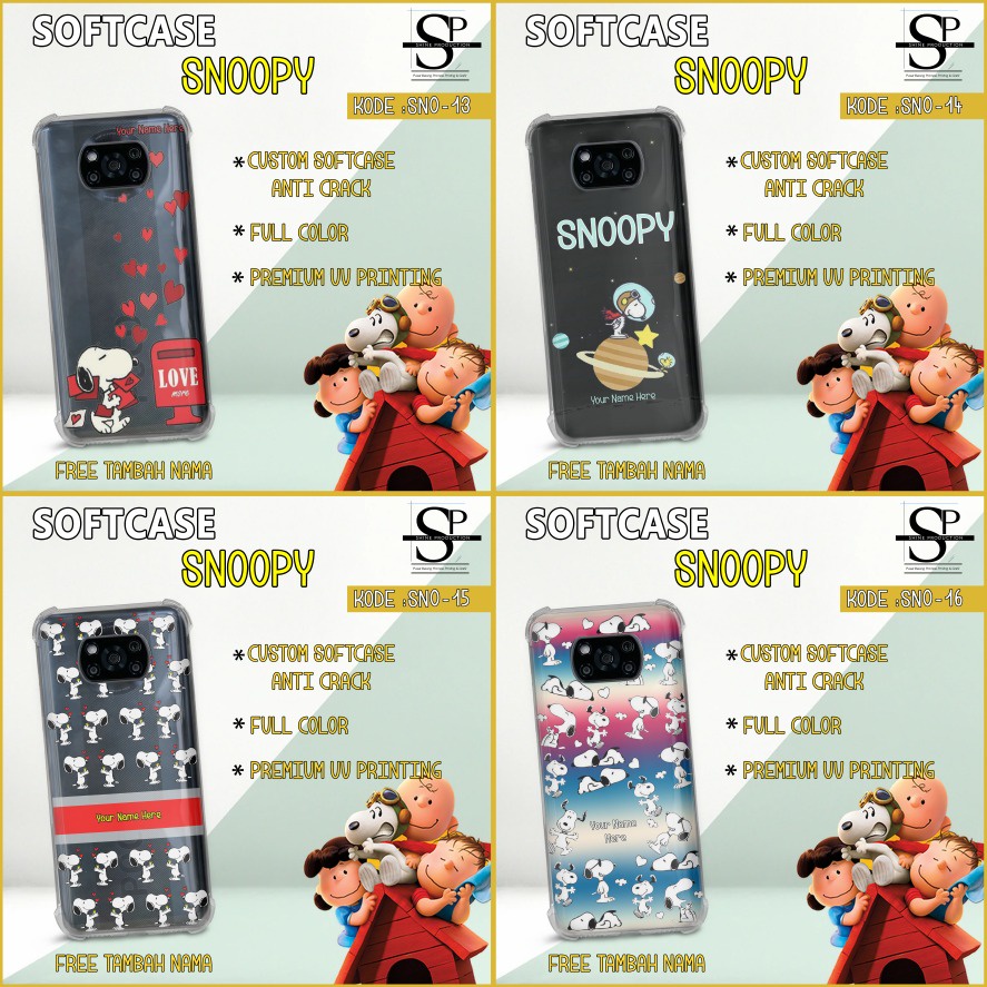 Softcase Snoopy Softcase iPhone 11 12 13 MINI PRO PROMAX 7 8 SE 2020 XR X XS XSMAX