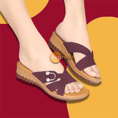 [TC07] SANDAL WEDGES WANITA TALI SENDAL FASHION TERBARU SLOP SELOP SLIP KEKINIAN CEWEK MURAH PLATFORM SIMPLE DEWASA KONDANGAN