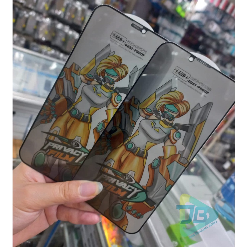 ANTI STATIC TEMPERED GLASS TG ANTI GORES KACA SPY PRIVACY ANTI SPY ANTI KEPO KUALITAS IMPORT JAPAN FOR IPHONE 7+ 8+ X XR XS XS MAX 11 12 13 MINI PRO MAX 14 PLUS 14 PRO MAX JB6031