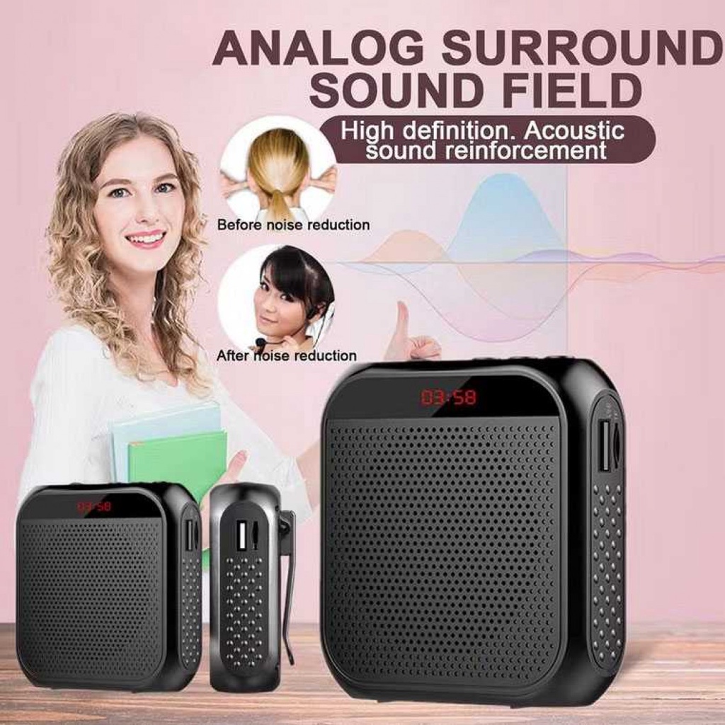 Pengeras Suara Speaker Megaphone Tourguide Guru Rechargeable 2200 mAh