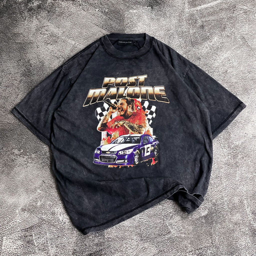[Oversize] BAJU KAOS OVERSIZE WASH NASCAR / VINTAGE OVERSIZE T-SHIRT WASH "post malone 13"