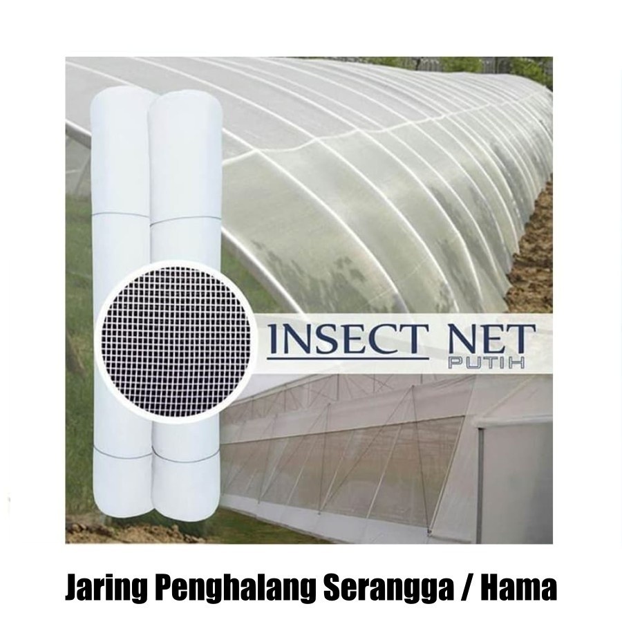 Jaring Insect net greenhouse mesh 50 Lebar 1 meter Panjang 2 meter