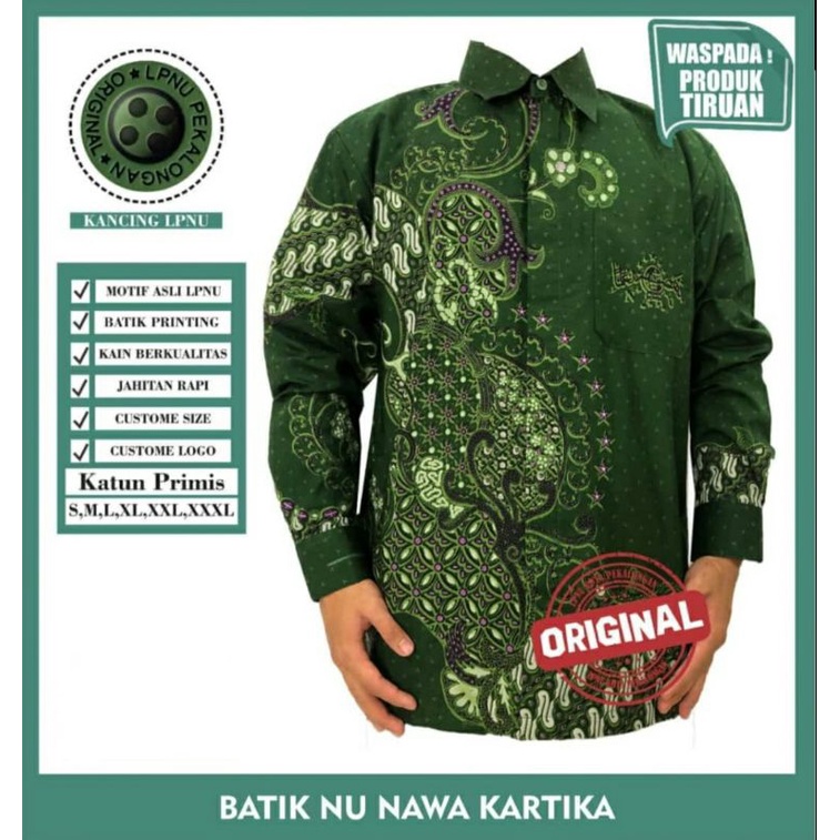 kemeja NU nawa kartika/kemeja NU khittoh/kemeja NU satu abad/kemeja NU bangkit