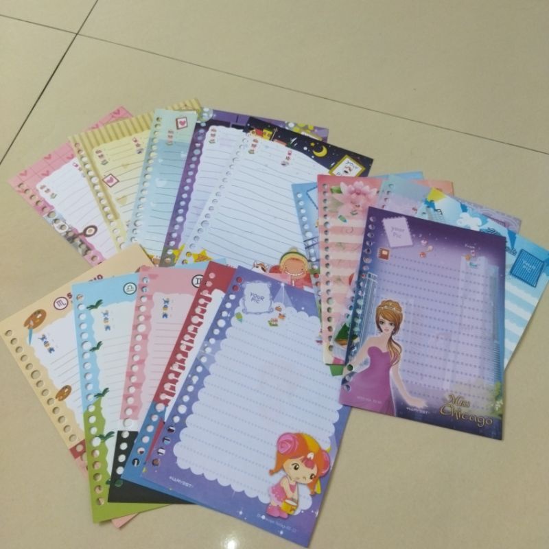 Jual Per Lembar Loose Leaf Kertas Isi Binder A Binder Lucu