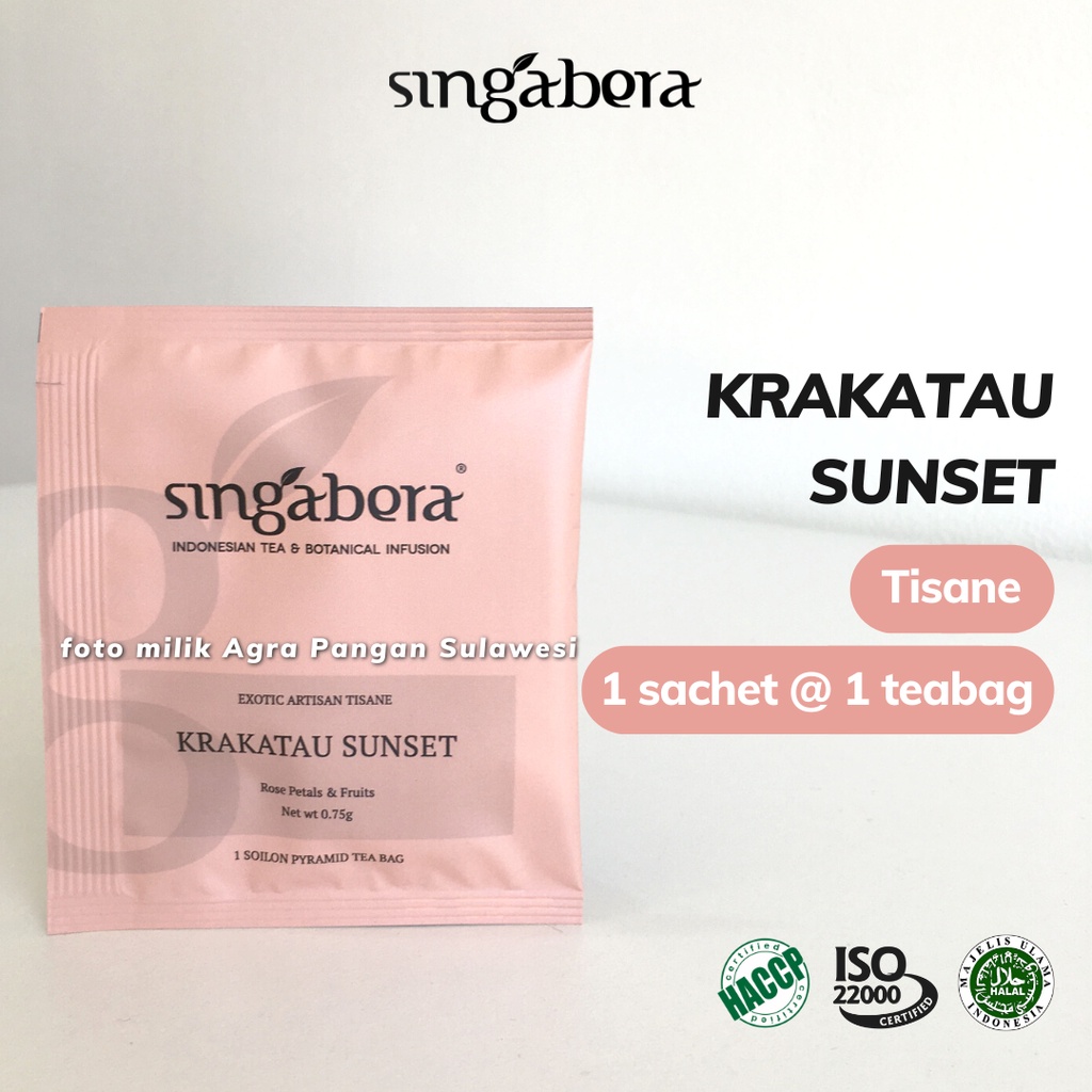 

Fruity Tea Singabera KRAKATAU SUNSET | Teh Mawar Lemon Artisan Tisane