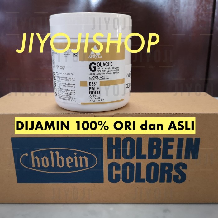 Cat HOLBEIN Prada Jepang D881 Pale Gold - Cat Prada Emas Acrylic ORI