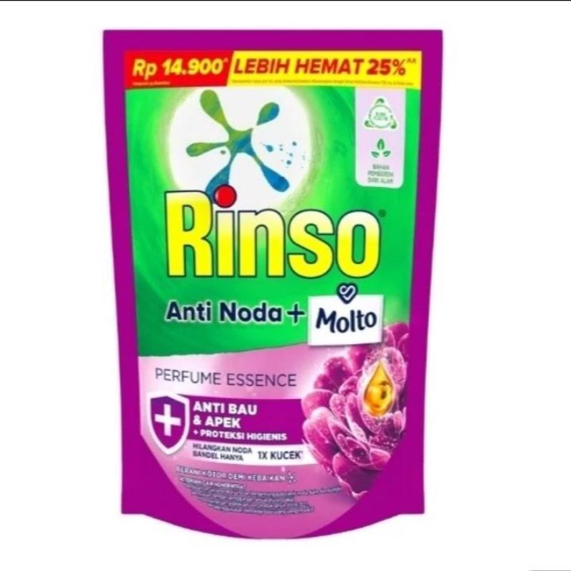 rinso molto anti noda liquid cair 565ml 510 ml khusus instan 510ml