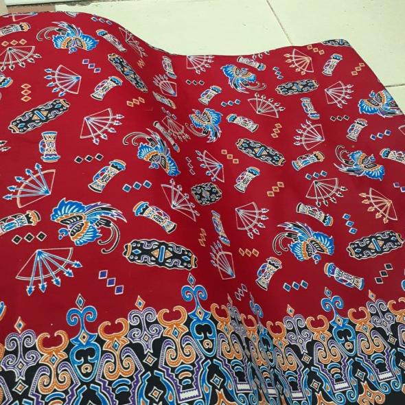 BATIK KATUN MOTIF PAPUA/batik katun /kain batik meteran