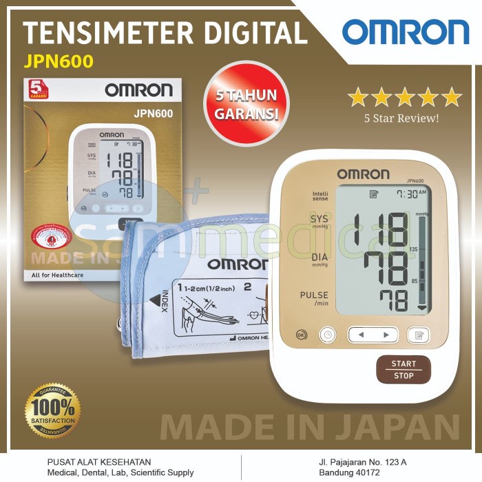 OMRON JPN600 Tensimeter Digital / Alat Tekanan Darah / Tensi Digital