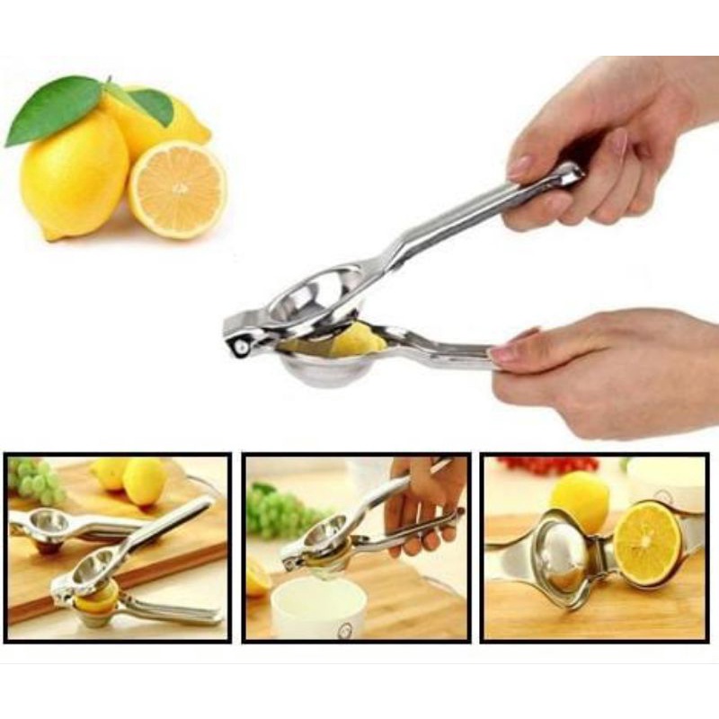 ALAT PERAS JERUK LEMON STAINLESS STEEL SQUEEZER ALAT PEMERAS JERUK LEMON