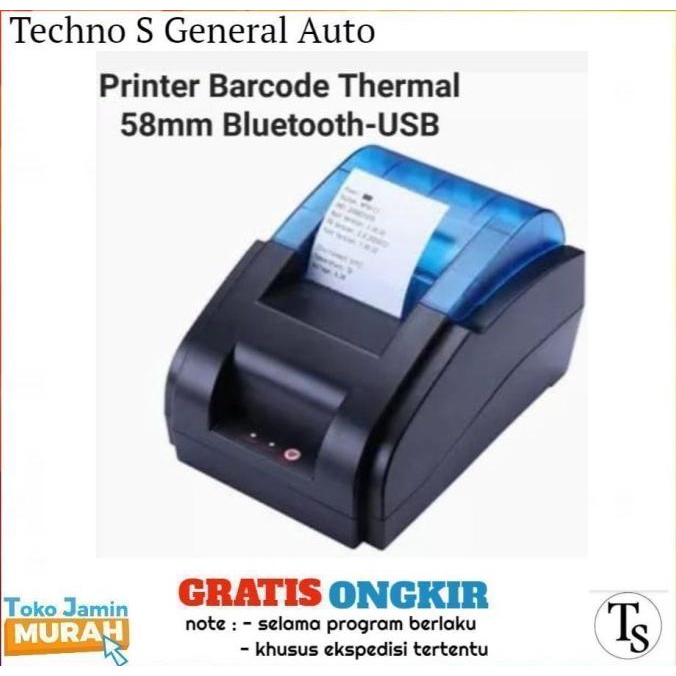 Printer Thermal Zjiang 5890K - Taffware Pos Thermal Receipt Zj 5890 K