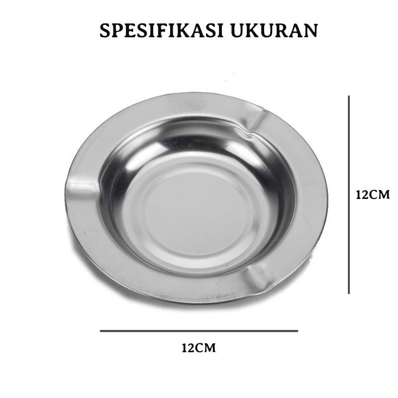 ASBAK BULAT / TEMPAT ASBAK STAINLESS / ASBAK STAINLESS BULAT TEMPAT ABU