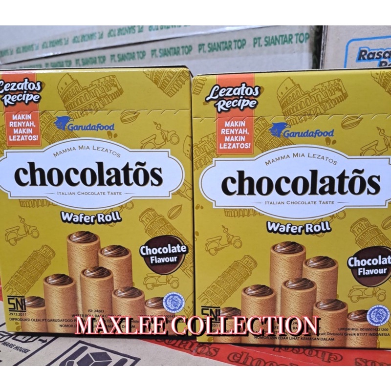 

CHOCOLATOS WAFER ROLL ISI 24pcs / GERRY CHOCOLATOS WAFER ROLL