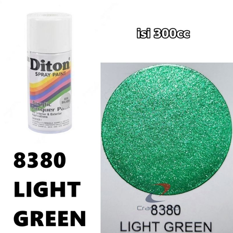 Cat Pilox Diton Light Green 8380 300cc Warna Hijau Muda Metalik