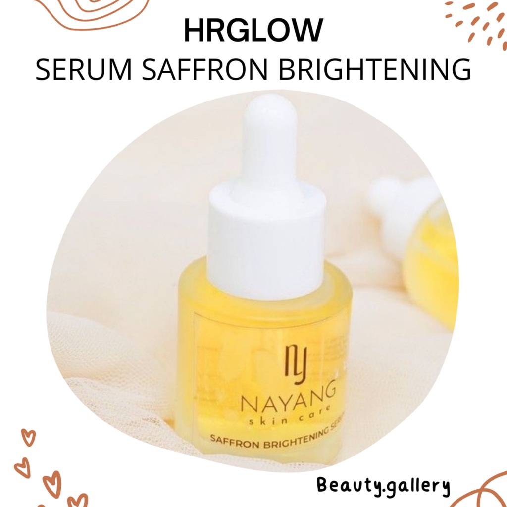 SAFFRON SERUM NAYANG SKINCARE BY HR GLOW ( SERUM GLOWING)