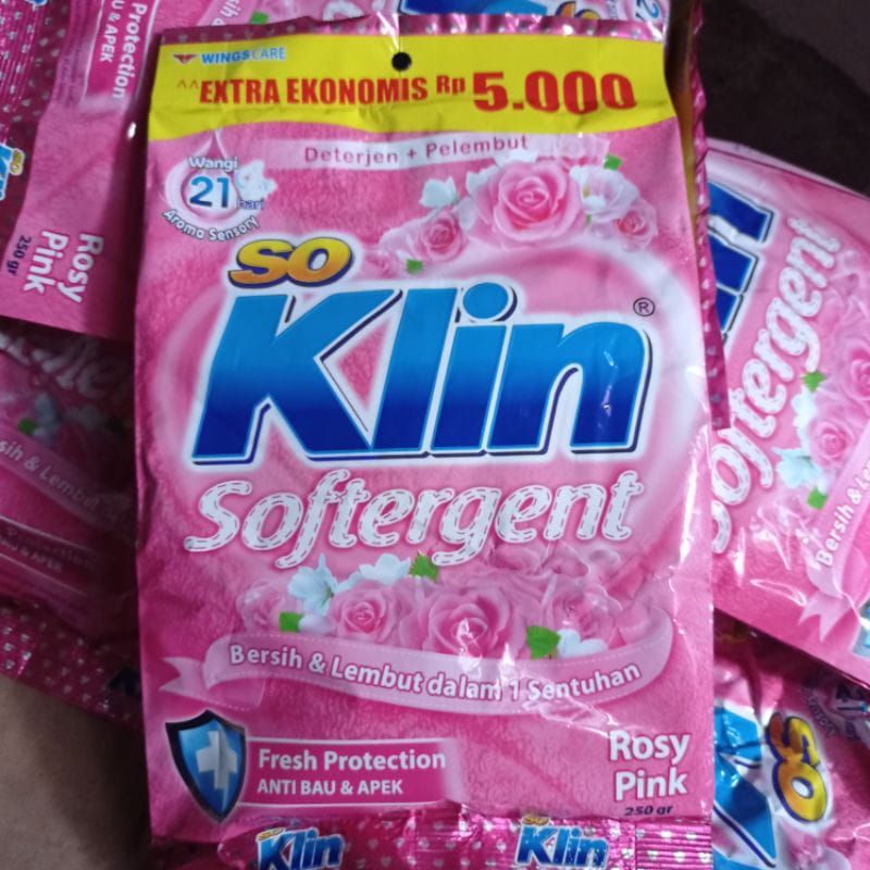 (COD) Soklin Softergen Bubuk 250g / Soklin Deterjen Bubuk Kemasan 5000 / Soklin Bubuk