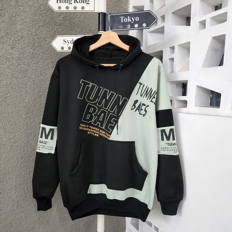 Sweater hoodie pria TUNN BAE sweter distro pria bahan fleece